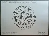 ibicci Maori Round Cake stencil